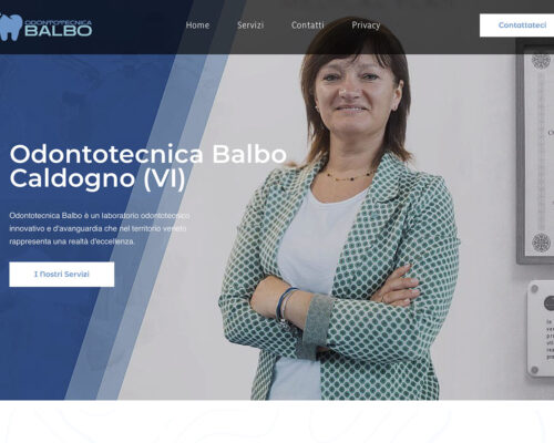 Sito Internet Odontotecnica Balbo